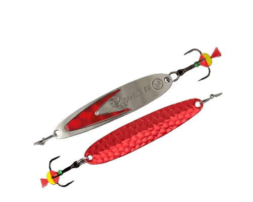 Блесна вертикальная ECOPRO Судачья красн.флекс, 50мм, 6г, RB/SRF