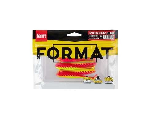 Силиконовая приманка FORMAT PIONEER  74mm (6шт.) цвет F27