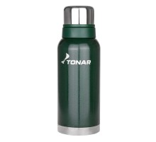 Термос (HS.TM-059-G) 1600ML с ситечком зеленый (2 крышки-кружки) TONAR