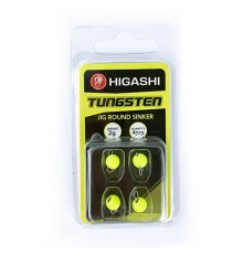 Чебурашка Разборный Вольфрам HIGASHI  Jig Tungsten sinker R Fluo Yellow 2гр (уп 4шт)