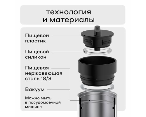 Термос питьевой, вакуумный, бытовой, тм "bobber". Объем 0,5 литра. Артикул Tumbler-500 Cayenne Red