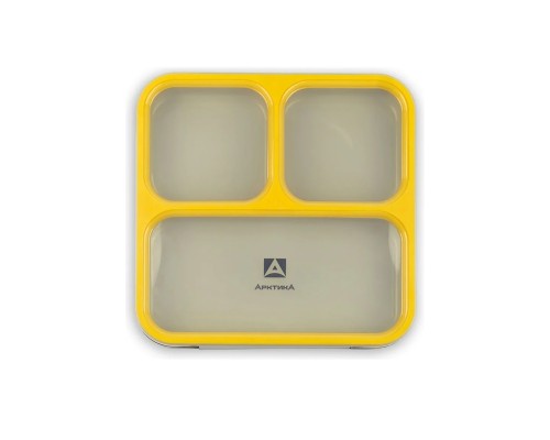 Ланчбокс тм "Арктика", 800 МЛ, арт. 033-800, черный/желтый