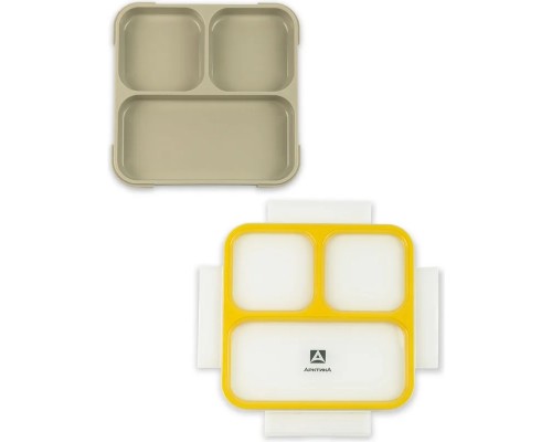 Ланчбокс тм "Арктика", 800 МЛ, арт. 033-800, черный/желтый