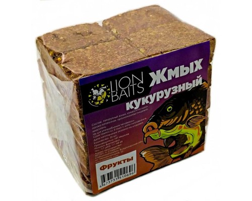 Жмых кукурузный LION BAITS Макуха фрукты 20шт Астана