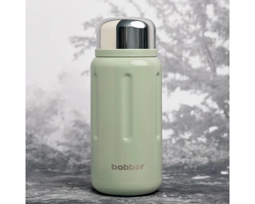 Термос для напитков, вакуумный, бытовой, тм "bobber". Объем 1,36 литр. Артикул Barrel-1360 Sage Green
