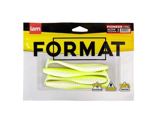 Силиконовая приманка FORMAT PIONEER 125mm (4шт.) цвет F30