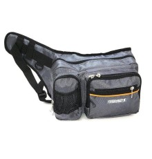 Сумка рыболовная "СЛЕДОПЫТ" Fishing Hip Bag WBP, 31х20х23 см, цв. серый