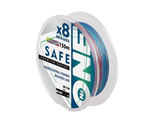 Плетеный шнур №ONE SAFE Х8 150 (multicolor) d0.12