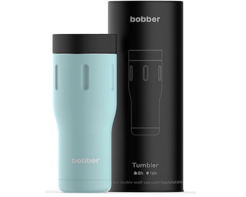 Термос питьевой, вакуумный, бытовой, тм "bobber". Объем 0,35 литра. Артикул Tumbler-350 Light Blue Астана