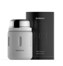 Термос для еды, вакуумный, бытовой, тм "bobber". Объем 0.7 литра. Артикул Jerrycan 700 ml Sand Grey