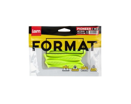 Силиконовая приманка FORMAT PIONEER  88mm (6шт.) цвет F19