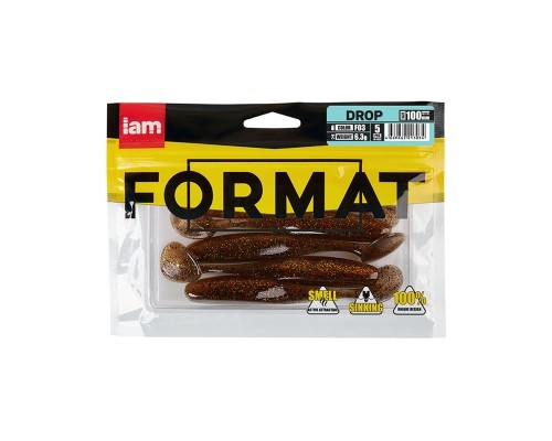 Силиконовая приманка FORMAT DROP 100mm (5шт.) цвет F03