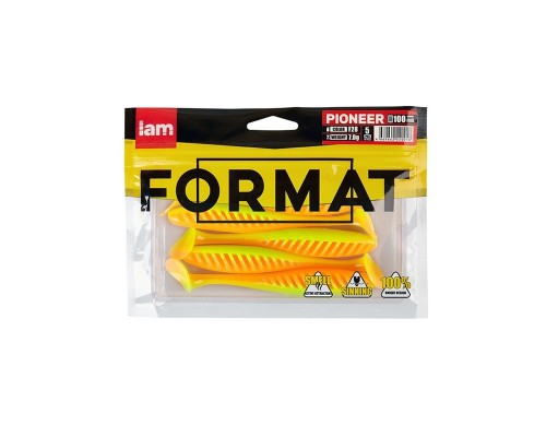Силиконовая приманка FORMAT PIONEER 100mm (5шт.) цвет F28