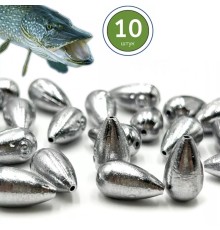 Грузило Капля Скользящая 8гр (10шт)