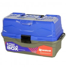 Ящик рыболова Tackle Box Nisus трехполочный синий (N-TB-3-B)