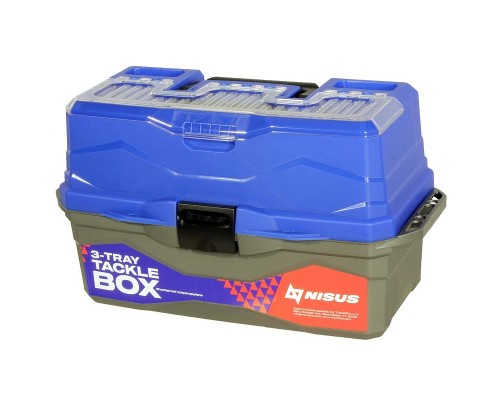 Ящик рыболова Tackle Box Nisus трехполочный синий (N-TB-3-B) Астана