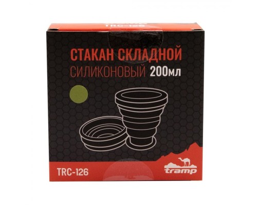 Стакан Tramp силиконовый 200 мл оливковый TRC-126