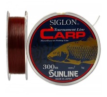 Леска Sunline SIGLON CARP цвет матовый красно-коричневый 0,33мм 300м