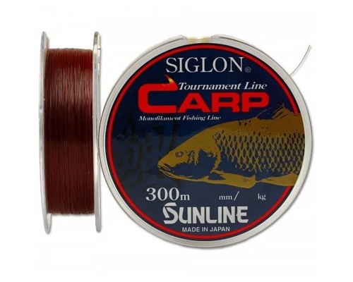 Леска Sunline SIGLON CARP цвет матовый красно-коричневый 0,33мм 300м
